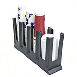 4 Compartment PP Cup Holder Organizer Countertop Coffee Tea Cup Rack 18.7  22263-9