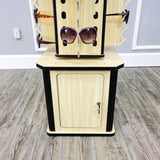 FixtureDisplays� 4-Sided Wood Floor Display Storage Holds 72-Pair Sunglass Readingglass Retail 2558-4B