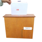 Ballot Box Collection Donation Charity Box Suggestion Fundraising MDF Wood Box