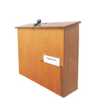 Ballot Box Collection Donation Charity Box Suggestion Fundraising MDF Wood Box