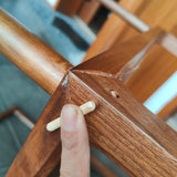 12PK M6X30MM Fluted Wood Dowel Pins for Easy Insertion Furniture Crafts Projects 2904-DoweL