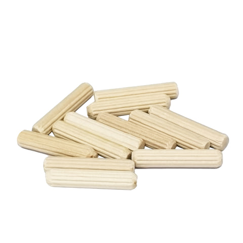 12PK M6X30MM Fluted Wood Dowel Pins for Easy Insertion Furniture Crafts Projects 2904-DoweL