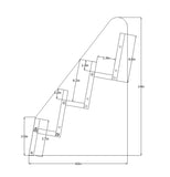 Countertop Book Shelf Display Greeting Card Rack 3 Tier Literature Magazine