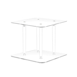12X12X6 Clear Riser Acrylic Transparent Plexiglass Pedestal Table Display Podium 2X10136-12X12+4X10134-6