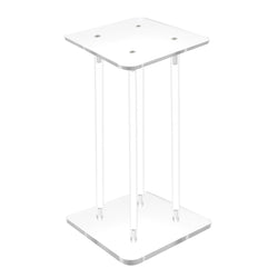 6X6X12 Clear Riser Acrylic Transparent Plexiglass Pedestal Table Display Podium 2X10136-6X6+4X10134-12