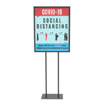 Social Distancing Poster Panel Board Keep at Least 6' Away from Each Other Stand