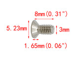 100PK M3 X 8mm Pitch 0.5   Phillips Flat Head Machine Screw (Countersunk) Carbon Steel