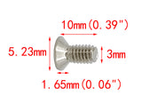 100PK M3 X 10mm Pitch 0.5   Phillips Flat Head Machine Screw (Countersunk) Carbon Steel