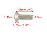 100PK M3.5 X 10mm   Phillips Flat Head Machine Screw (Countersunk) Carbon Steel
