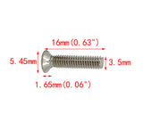 100PK M3.5 X 16mm   Phillips Flat Head Machine Screw (Countersunk) Carbon Steel