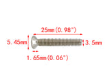 100PK M3.5 X 25mm   Phillips Flat Head Machine Screw (Countersunk) Carbon Steel