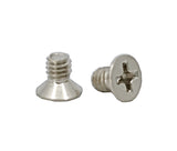 100PK M4 X 5mm Pitch 0.7mm   Phillips Flat Head Machine Screw (Countersunk) Carbon Steel