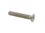 100PK M4 X 25mm Pitch 0.7mm   Phillips Flat Head Machine Screw (Countersunk) Carbon Steel