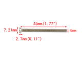 100PK M4 X 45mm Pitch 0.7mm   Phillips Flat Head Machine Screw (Countersunk) Carbon Steel