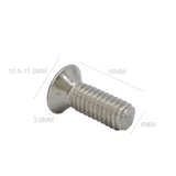 25PK M6X16mm Pitch 1.00mm Phillips Flat Head Machine Screw (Countersunk) Carbon Steel
