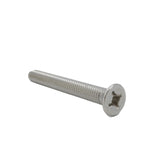 25PK M6X50mm Pitch 1.00mm Phillips Flat Head Machine Screw (Countersunk) Carbon Steel