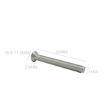 25PK M6X50mm Pitch 1.00mm Phillips Flat Head Machine Screw (Countersunk) Carbon Steel