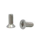 25PK M8X20mm Pitch 1.25mm Phillips Flat Head Machine Screw (Countersunk) Carbon Steel