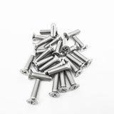 25PK M8X30mm Pitch 1.25mm Phillips Flat Head Machine Screw (Countersunk) Carbon Steel