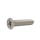 25PK M8X40mm Pitch 1.25mm Phillips Flat Head Machine Screw (Countersunk) Carbon Steel