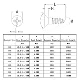 25PK M8X40mm Pitch 1.25mm Phillips Flat Head Machine Screw (Countersunk) Carbon Steel