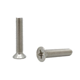 25PK M8X50mm Pitch 1.25mm Phillips Flat Head Machine Screw (Countersunk) Carbon Steel