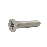 25PK M8X50mm Pitch 1.25mm Phillips Flat Head Machine Screw (Countersunk) Carbon Steel