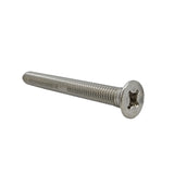 25PK M8X70mm Pitch 1.25mm Phillips Flat Head Machine Screw (Countersunk) Carbon Steel