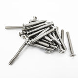 25PK M8X80mm Pitch 1.25mm Phillips Flat Head Machine Screw (Countersunk) Carbon Steel