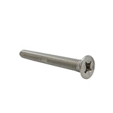 25PK M8X80mm Pitch 1.25mm Phillips Flat Head Machine Screw (Countersunk) Carbon Steel