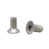25PK M10X20mm Pitch 1.50mm Phillips Flat Head Machine Screw (Countersunk) Carbon Steel