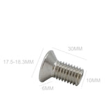 25PK M10X30mm Pitch 1.50mm Phillips Flat Head Machine Screw (Countersunk) Carbon Steel