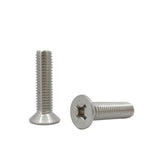 225PK M10X40mm Pitch 1.50mm Phillips Flat Head Machine Screw (Countersunk) Carbon Steel