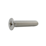 25PK M10X50mm Pitch 1.50mm Phillips Flat Head Machine Screw (Countersunk) Carbon Steel