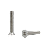 25PK M10X60mm Pitch 1.50mm Phillips Flat Head Machine Screw (Countersunk) Carbon Steel