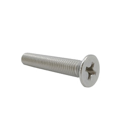 25PK M10X60mm Pitch 1.50mm Phillips Flat Head Machine Screw (Countersunk) Carbon Steel