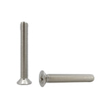 25PK M10X80mm Pitch 1.50mm Phillips Flat Head Machine Screw (Countersunk) Carbon Steel
