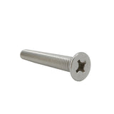 25PK M10X80mm Pitch 1.50mm Phillips Flat Head Machine Screw (Countersunk) Carbon Steel