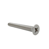 25PK M10X90mm Pitch 1.50mm Phillips Flat Head Machine Screw (Countersunk) Carbon Steel