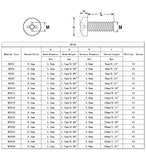 100PK M3 X 5mm Pitch 0.5mm Phillips Flat Head Machine Screw (Countersunk) Carbon Steel