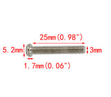 100PK M3 X 25mm Pitch 0.5mm Phillips Flat Head Machine Screw (Countersunk) Carbon Steel
