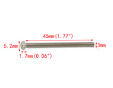 100PK M3 X 45mm Pitch 0.5mm Phillips Flat Head Machine Screw (Countersunk) Carbon Steel