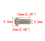 100PK M3.5 X 10mm Phillips Flat Head Machine Screw (Countersunk) Carbon Steel