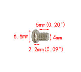 100PK M4 X 5mm Pitch 0.7mm Phillips Flat Head Machine Screw (Countersunk) Carbon Steel