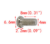 100PK M4 X 8mm Pitch 0.7mm Phillips Flat Head Machine Screw (Countersunk) Carbon Steel