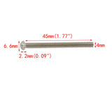 100PK M4 X 45mm Pitch 0.7mm Phillips Flat Head Machine Screw (Countersunk) Carbon Steel