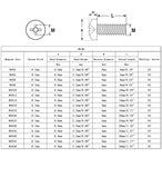100PK M4 X 45mm Pitch 0.7mm Phillips Flat Head Machine Screw (Countersunk) Carbon Steel