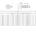 100PK M5 X 8mm Pitch 0.8mm Phillips Flat Head Machine Screw (Countersunk) Carbon Steel