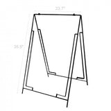 Wire A Frame Menu Sign A Board Grass Spike with Coroplast Sheet Black Board