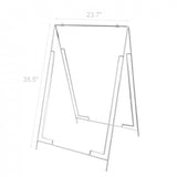 Wire A Frame Menu Sign A Board Grass Spike with Coroplast Sheet White Board